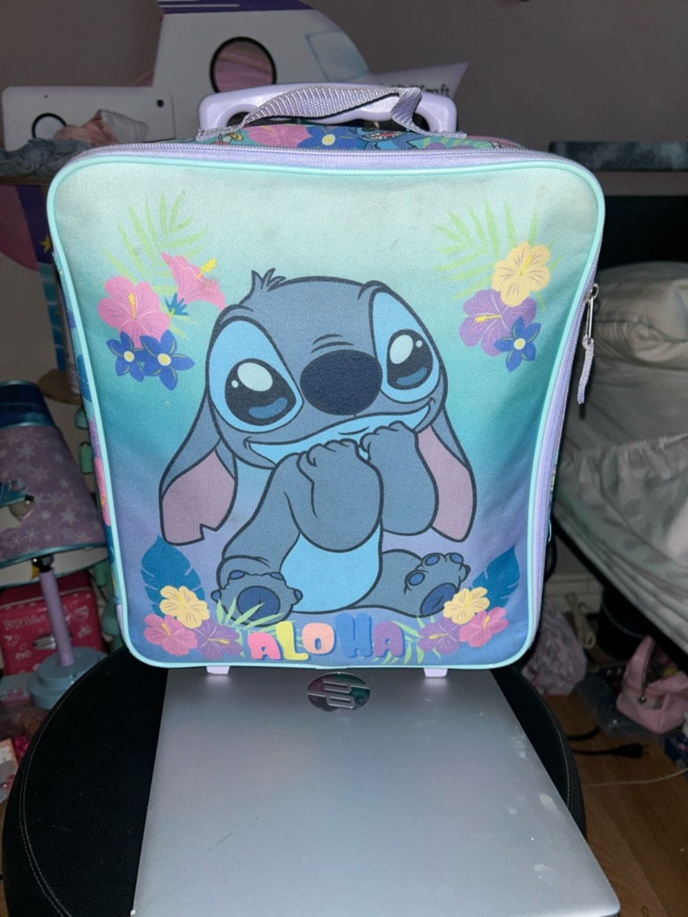 Disney Stitch Aloha Kids Backpack - Teal, Blue, Purple, Pink